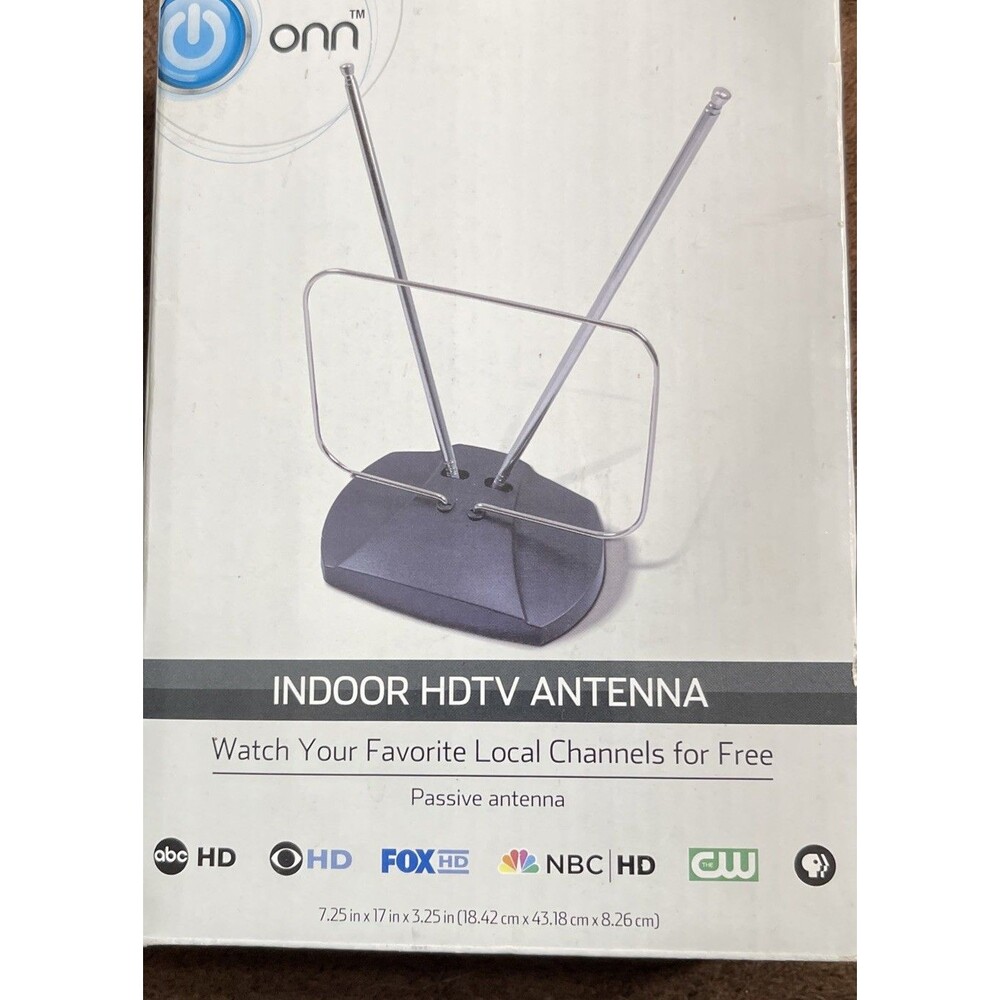 Onn Indoor Easy-Adjust HDTV Antenna NIB